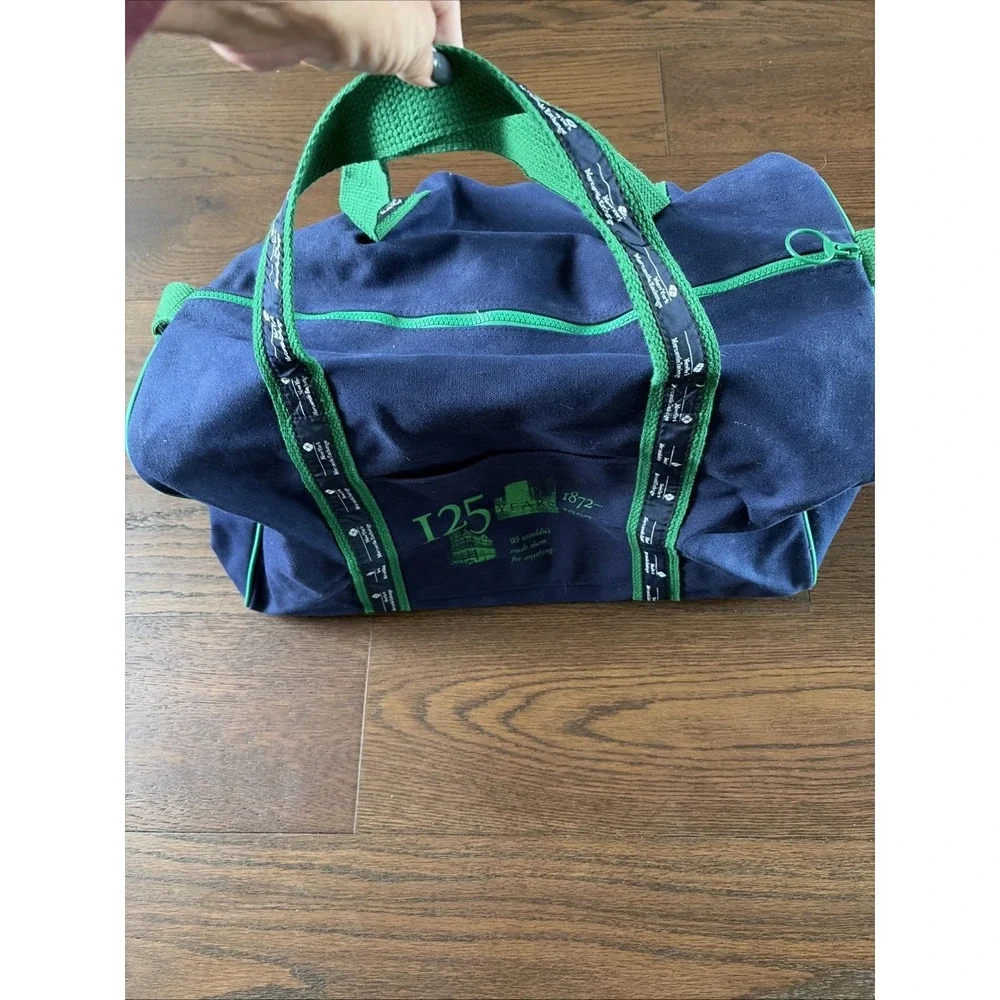 New York Mercantile Exchange‎ 125 Years Vtg  Duffle Gym Bag Advertising Blue